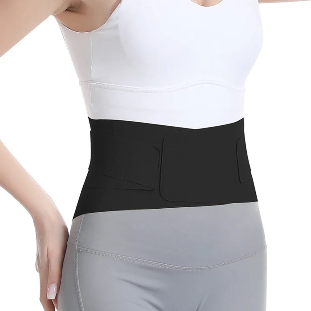 Sports Ultra Thin Back Brace with Lumbar Pad, Seamless Yoga Fabric, Back Brace for Lower Back, Waist Brace for Lower Back Pain