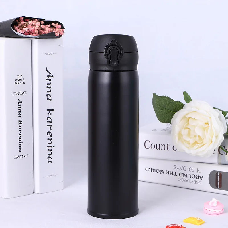 Stainless Steel Vacuum Flask Light Weight Student Thermos Portable Bottle Student Water Cup 350ml