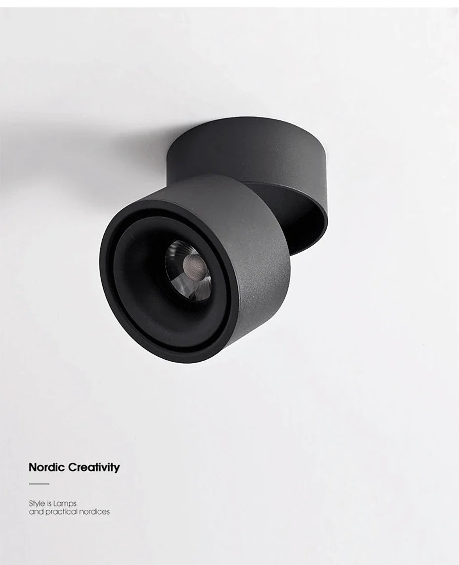 Led Spotlights Foldable Downlight Wall Spot Led Lamp Focos Ceiling Lamp Surface Mounted Indoor Lighting for Living Room Kitchen