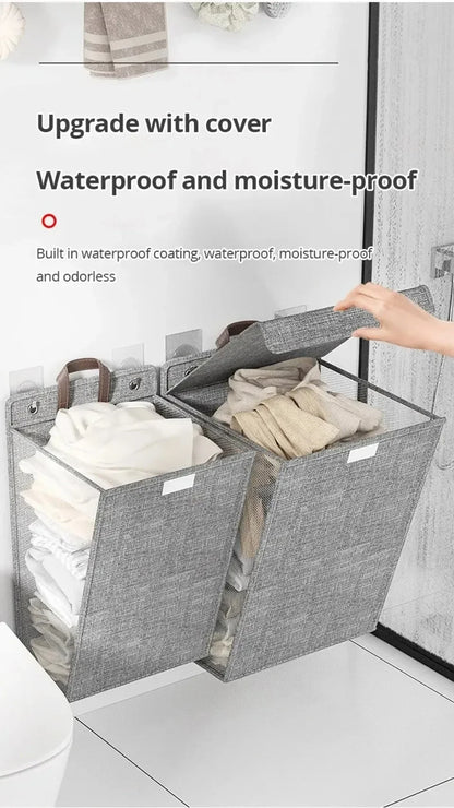 Household Laundry Baskets Foldable Bathrooms Laundry Baskets  Multifunctional Large Capacity Waterproof Clothes Storage Basket