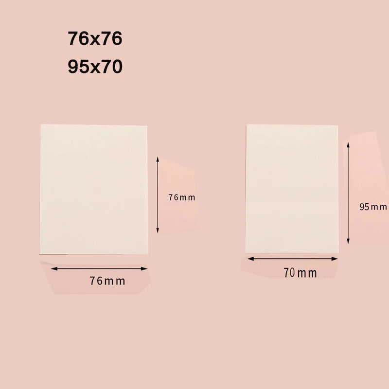 50/100 Sheets Sticky notes Reusable Transparent sticky notes Waterproof note paper for School office stationery Bookmark Marker