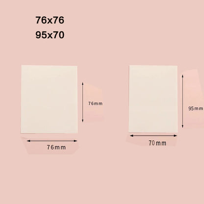 50/100 Sheets Sticky notes Reusable Transparent sticky notes Waterproof note paper for School office stationery Bookmark Marker