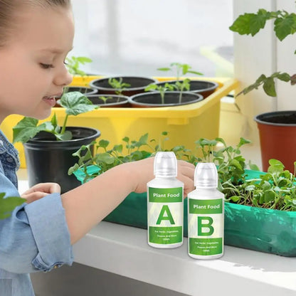 Fertilizer A and B 100ml Hydroponic Garden Plant Food Vegetables Flowers Fruit Soilless Cultivation Nutrient Solution
