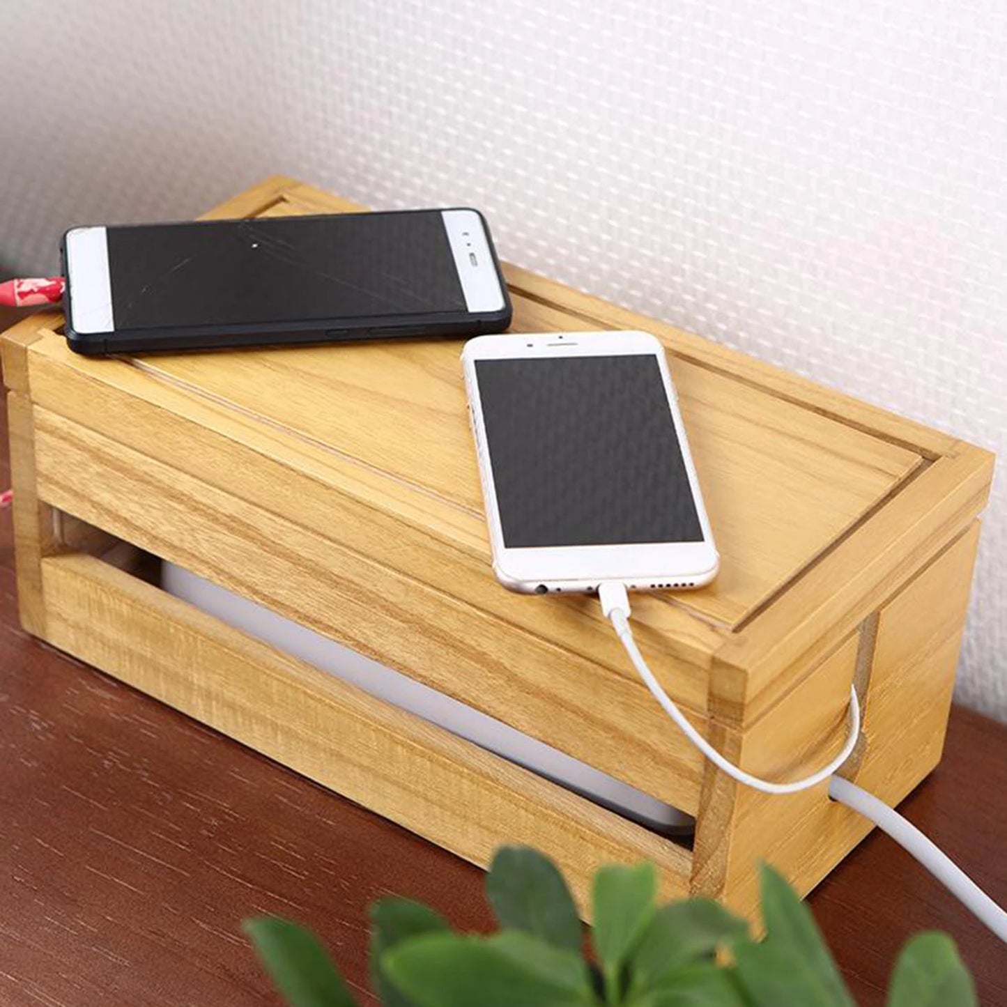 Cable Management Box Wire Organizer Box for Extension Cord Power Stripe