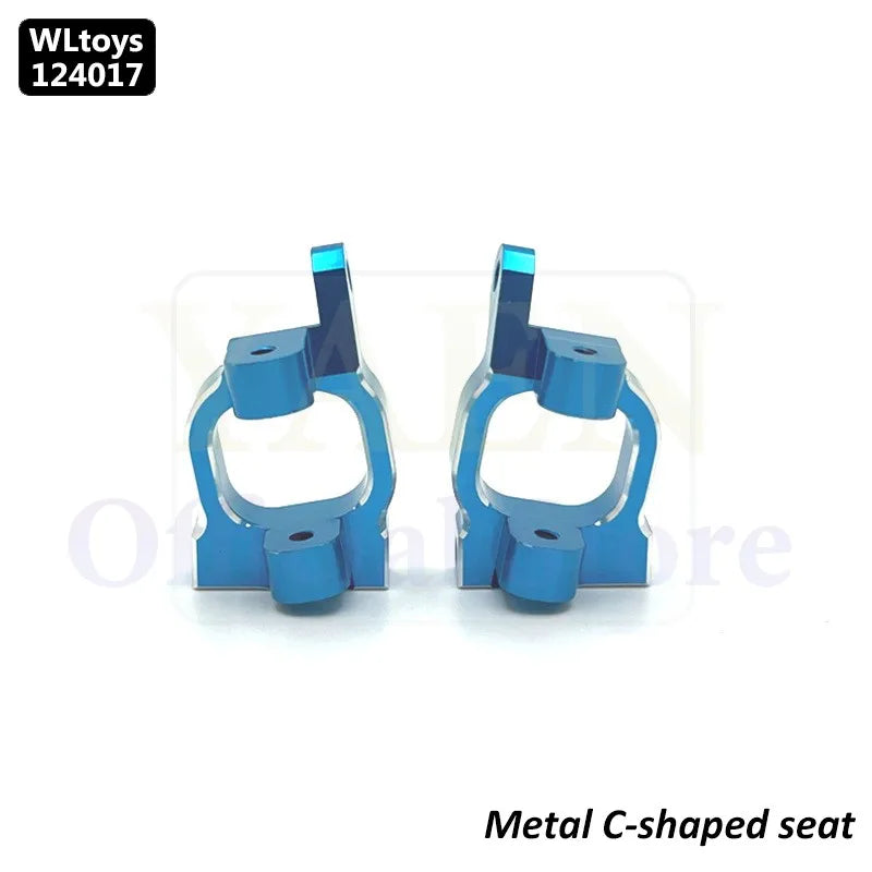 WLtoys 124017 1/12 RC Original Metal Spare Parts Swing Arm C Seat Bottom Motor Differential Gearbox Shock Absorbers Tire