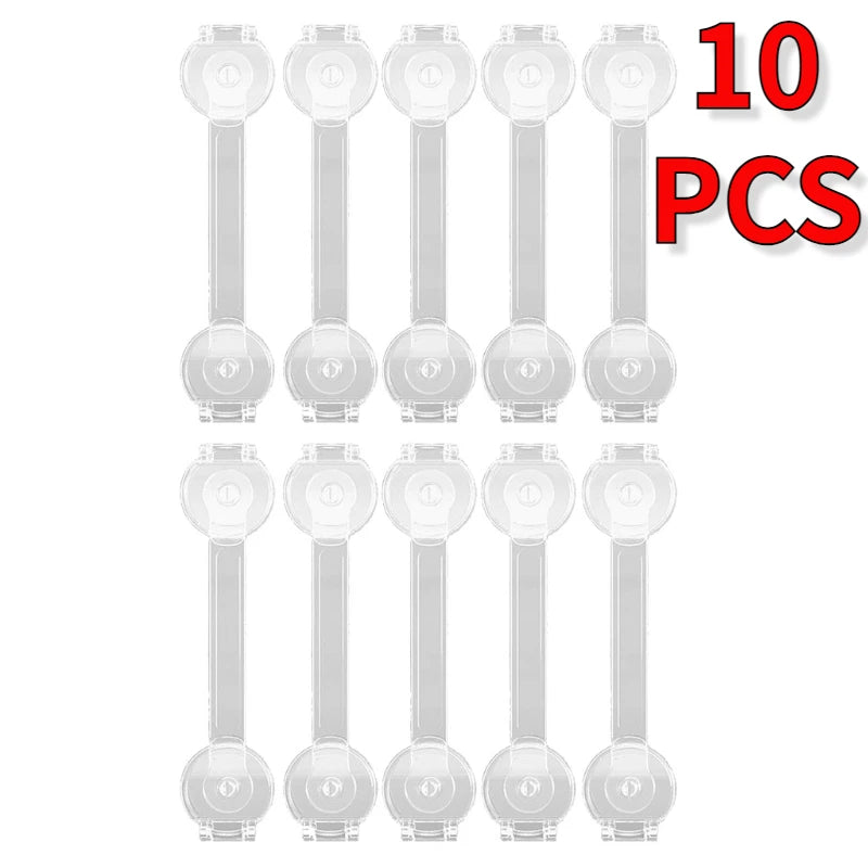 5/10Pcs Baby Cabinet Locks Strap Drawer Lock Child Anti-opening Refrigerator Lock Home Baby Anti-pinch Safety Protection Buckle