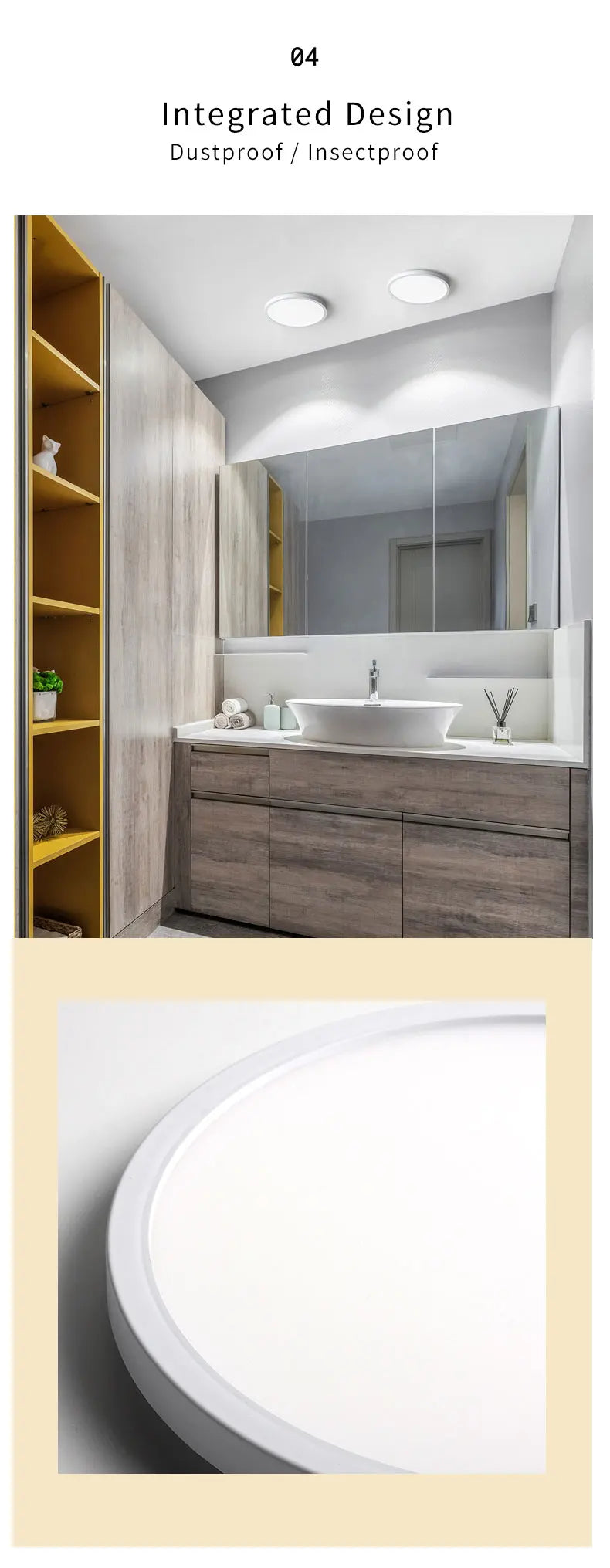 LED Ceiling Light Modern Small Round 6W 9W 13W 18W 24W 110V 230V Led Panel Light For Toilet Porch Utility Room Bathroom Lamps