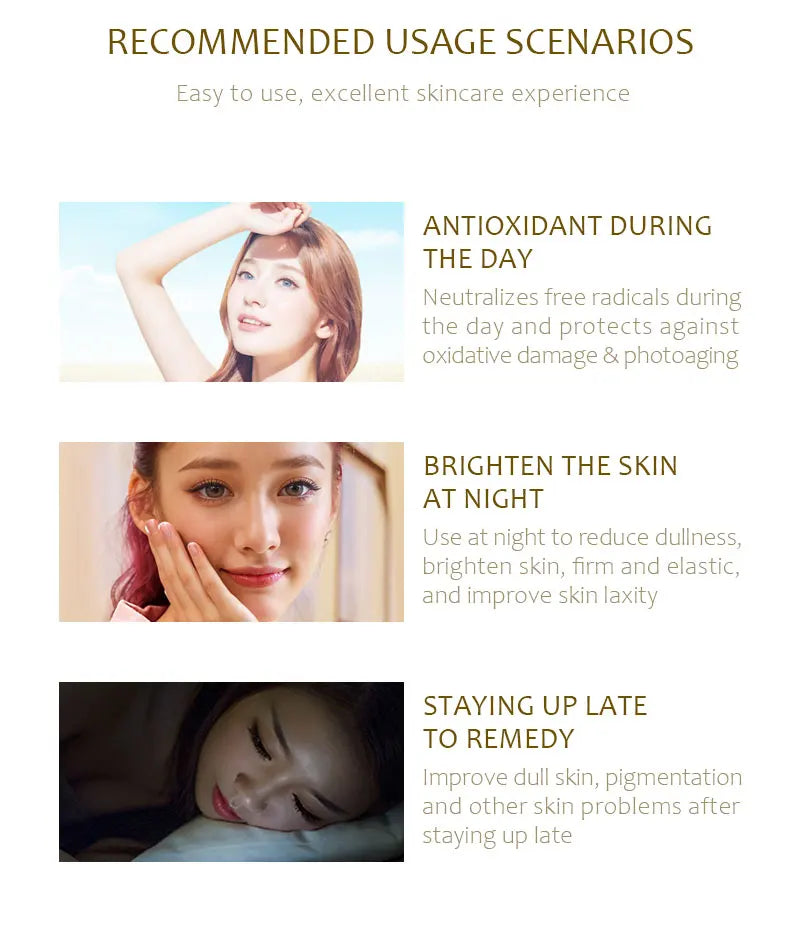 BELYN BERLY Face Serum 3Pcs/Lot Hyaluronic Acid + Vitamin C + 24k Gold Serum Moisturizing Spot White Facial Serum