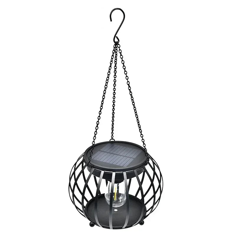 1pcs Garden Decor Outdoor Solar Lights Retro Palace Lantern Lights Hanging Candle Lamps Landscape Lighting Floor Lights