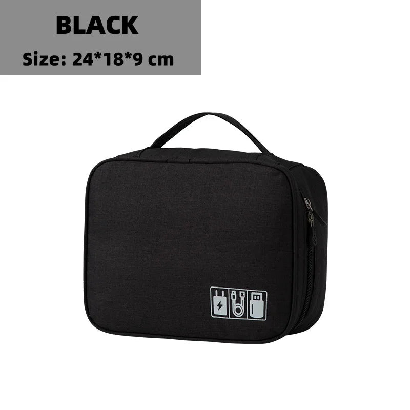 Travel Electronic Digital Storage Bag, Multifunctional High-capacity Earphones, Data Cable Protective Case, Dust Bag Travel Elec