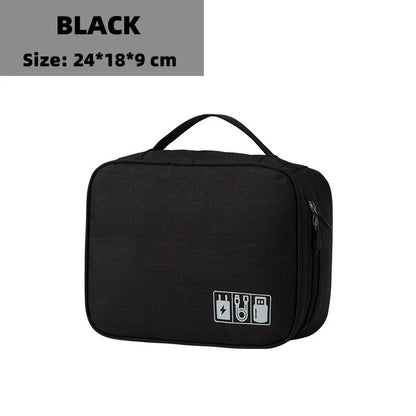 Travel Electronic Digital Storage Bag, Multifunctional High-capacity Earphones, Data Cable Protective Case, Dust Bag Travel Elec