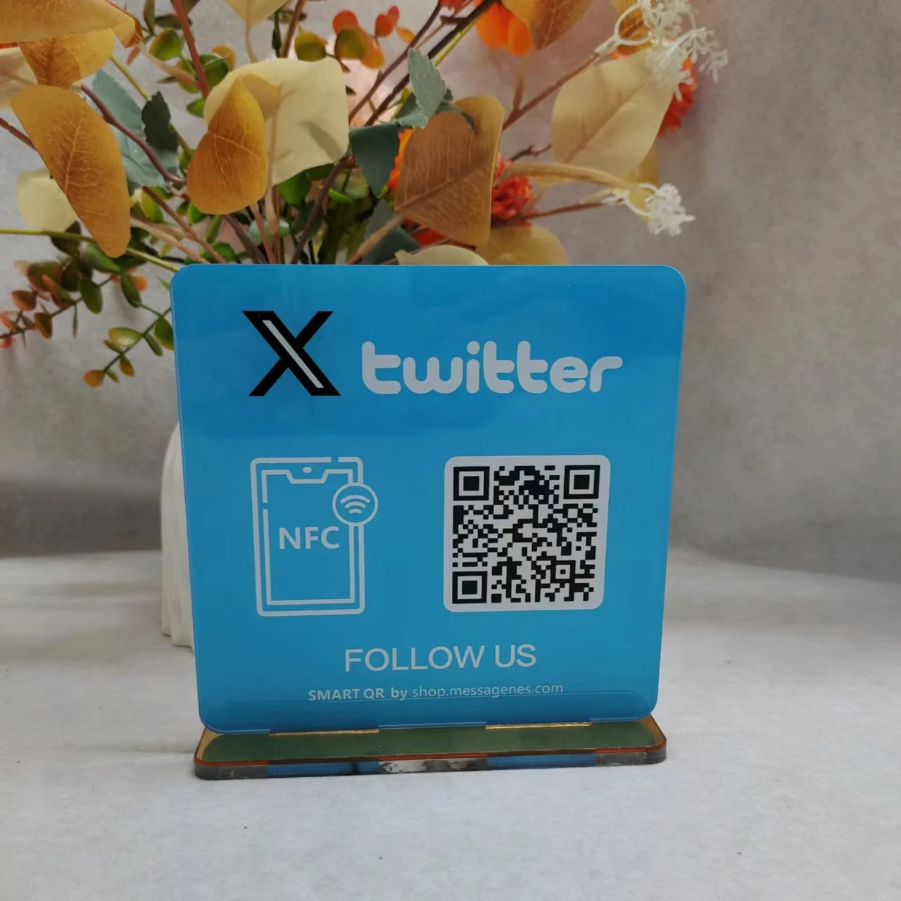 Review Us on Google Custom Google Review Sign With NFC Beauty Salon Business Decor Acrylic Google Review QR Code Sign