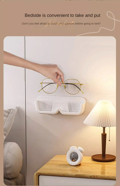 10PCS Eyeglasses Organizer Premium Sunglasses Display Case Wall Mounted No-Punch Sunglasses Organizer Home Organization