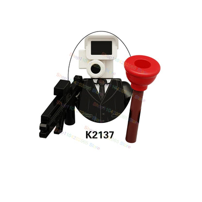 Hot Game Building Blocks Skibidi Toilet Accessories TV Monitor Cameraman Speakman Figures Toys KDL829 KDL826 KDL828