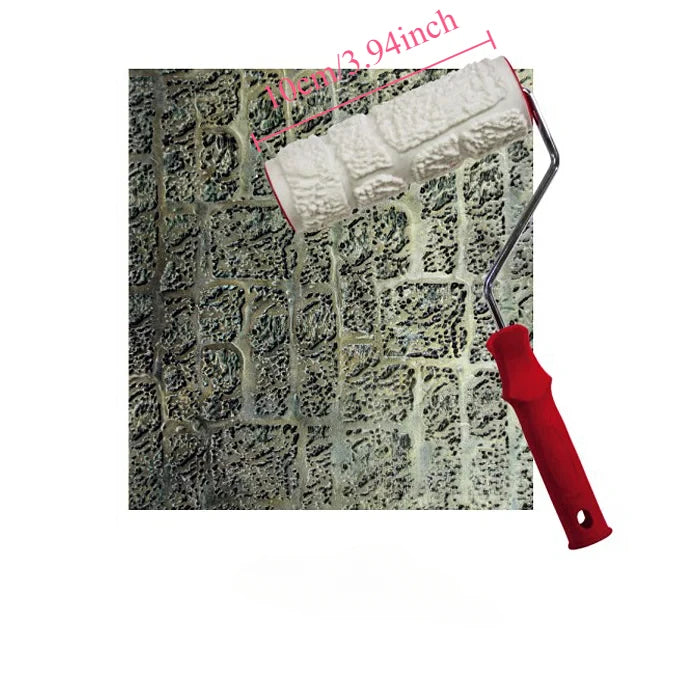 Paint Roller Painting Tool for Wall Rubber Protection Stamp Polyurethane Textured Paint Pottery Wheel Embossed Paint Roller