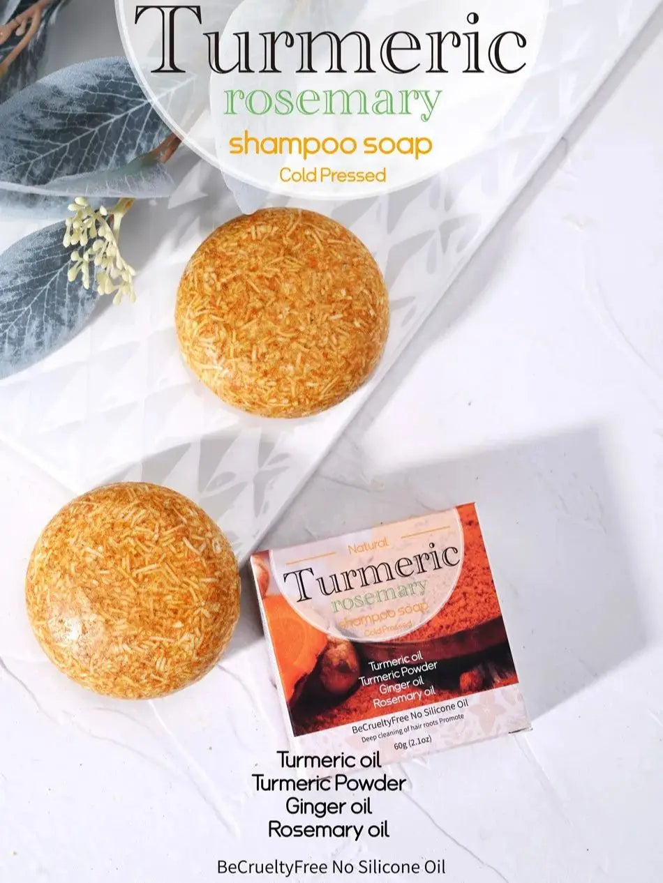 60g Organic Turmeric Shampoo Soap Handmade Natural Solid Vegan Conditioner Bar Wholesale