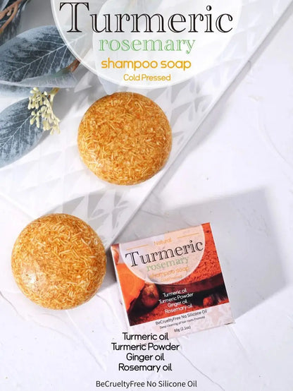 60g Organic Turmeric Shampoo Soap Handmade Natural Solid Vegan Conditioner Bar Wholesale