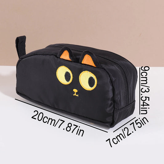 1 pc pencil case in the shape of a cute animal, cartoon-style, stylish and portable school supplies, back-to-school essentials