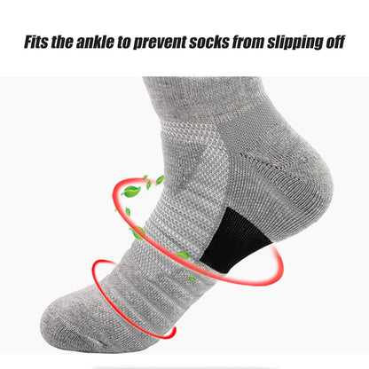 Anti-slip sports socks for men, solid color compression socks for cycling, running, football, basketball, soccer, 1pair
