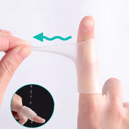 Silicone Toe Protector Cover Anti-Friction Foot Care Tool Fibre Finger Separator Spacer Tube Pain Relief Wear Pads Care Pedicure