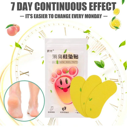 12/120pcs Shoes Deodorant Sticker Deodorant Foot Odor Deodorants Sneaker Smell Fresh Fruity Aroma Insole Sterilization Sticker