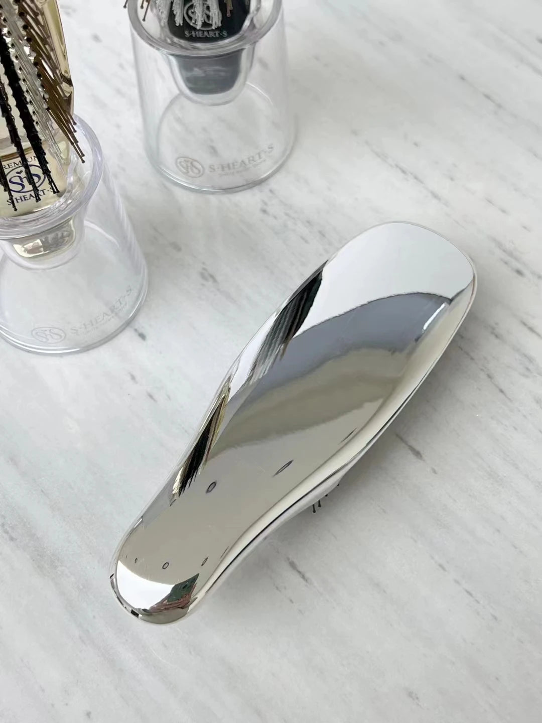 S Heart S Scalp Brush World Model (Short) Gold Black Silver New Package from Japan