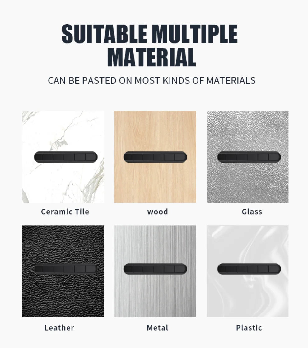 LccKaa Cable Holder Clips Cable Management Cord Organizer Clips Silicone for USB Charging Cable Mouse Cable Wire PC Office Home