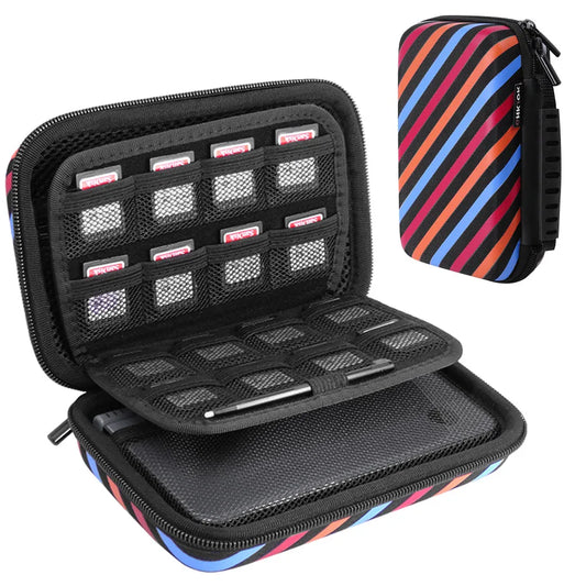 Travel Organizer Bag Pouch,EVA 3DS XL/LL Accessories Storage Bag for Power Bank, SD,USB Cables and Organizer case