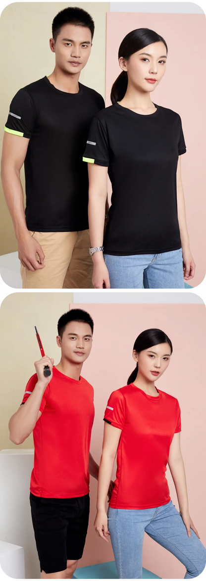Sports Quick Drying Logo Customized T-shirt with Cool and Breathable Group Embroidery Brand Printing DIY