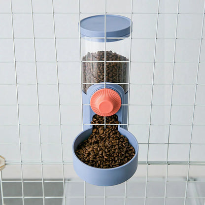Automatic Pet Feeder Cage Hanging Bowl Water Bottle Food Container Dispenser For Puppy Cats Rabbit Birds Pet Feeding Product