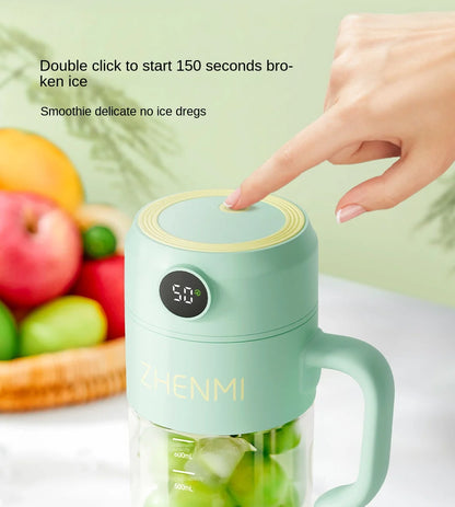 Portable Multifunction Fruit Juicer Blender 10 Blade Mini Ice Blender Smoothie Maker USB Charging Wireless Juice Extractor