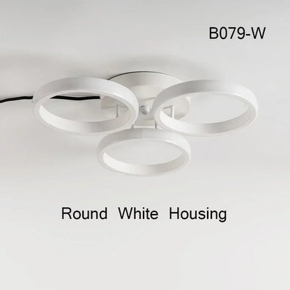 LED Ceiling Light Modern 3 Rings Ceiling Lamp for Bedroom Living Room Bathroom Entrance Corridor Ceiling Kitchen Lighting