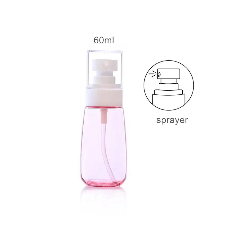 30ml 60ml 100ml UPG Fine Mist Spray Bottle Plastic Bottl Lotion Pump Travel Perfume Water Bottles Refill