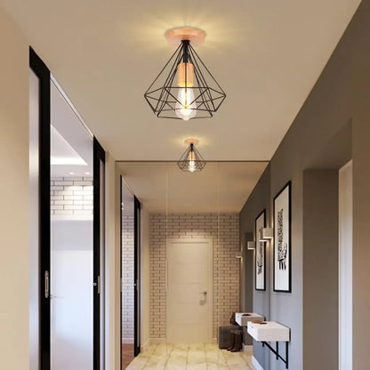 Led Lights for Room  Lamps for Living Room Wood Art Wood Light Modern Simple Retro Ceiling Light Entrance Lighting