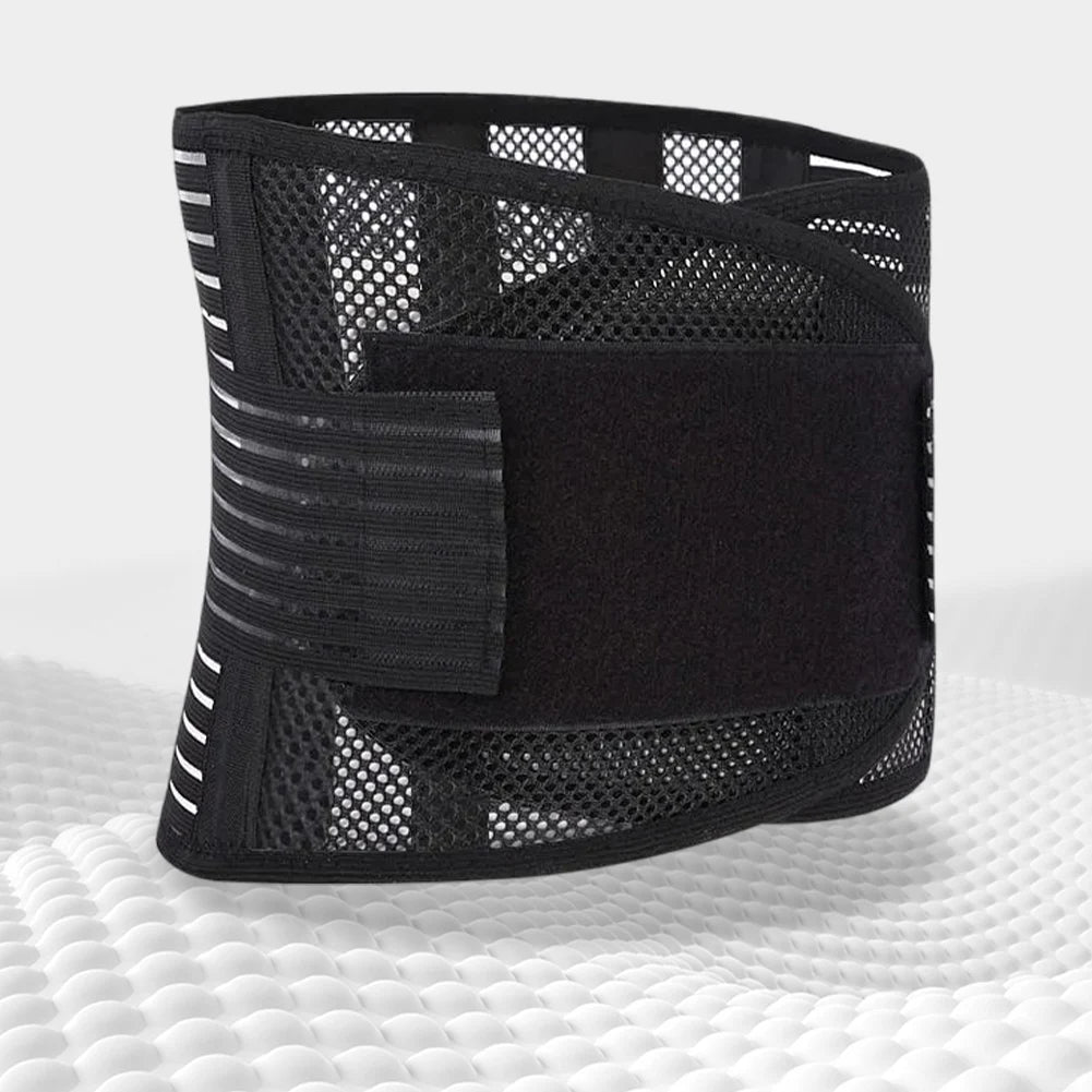 Back Brace Breathable Lumbar Support Belt Adjustable Straps Back Belt Lower Back Waist Brace for Men Women Lower Back Relief