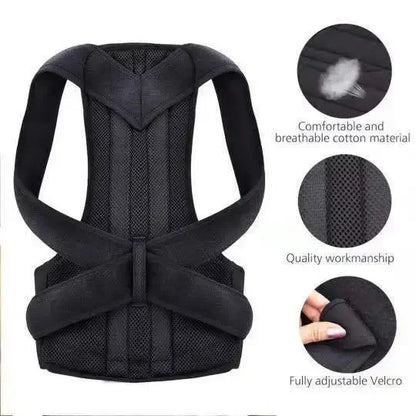 Back Support Posture Corrector Belt Adjustable Shoulder Clavicle Spine Support Belt Reshape Your Body Lumbar Brace Back Trainer