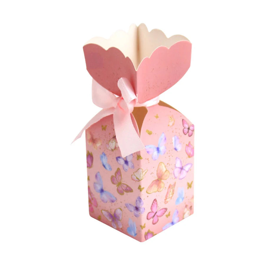 25PCS Butterfly Party Favors Box Birthday Party Candy Boxes Bridal Shower Party Supplies Decoration