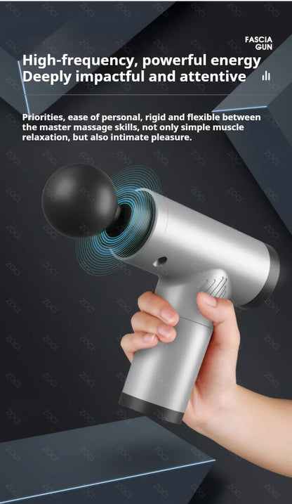 Portable Mini Fascia Gun Handheld Massage Gun Vibration Muscle Massager Deep Tissue Massager for Body Back Neck Leg Foot