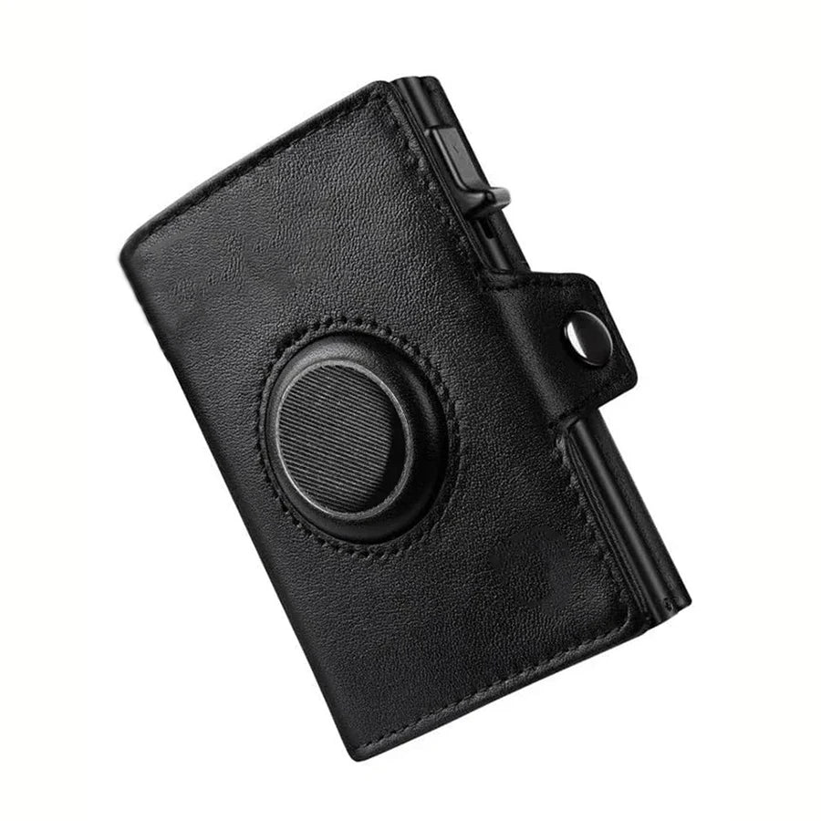 Men's RFID Blocking Wallet with Coin Pocket Airtag Wallet