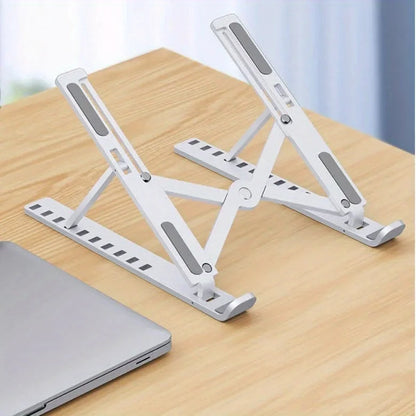 Portable Laptop Stand  Foldable ABS Material, Adjustable Desktop Height, Heat Dissipation, Laptop Stand, Storage Rack laptop arm
