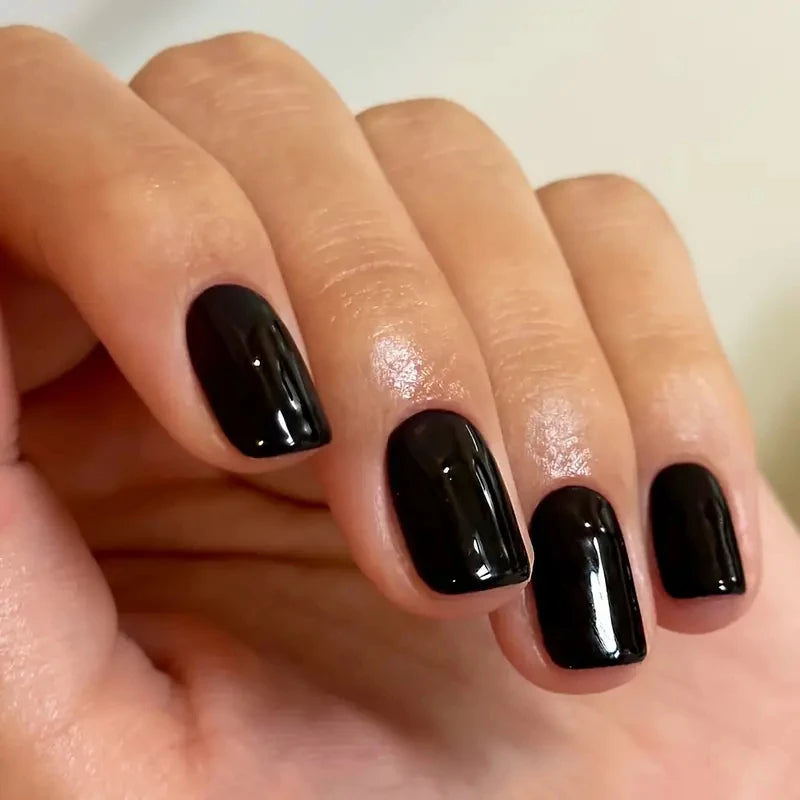 ARTAUG 24PCS Press On Nails Short Almond Wine Red High Saturation Fake Press On Nails  Korean Press On Nails Valentine'S Day