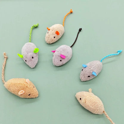 Interactive Plush Rat And Cat Toys With Durable Linen Perfect For Small Breeds Safe For Indoor Play