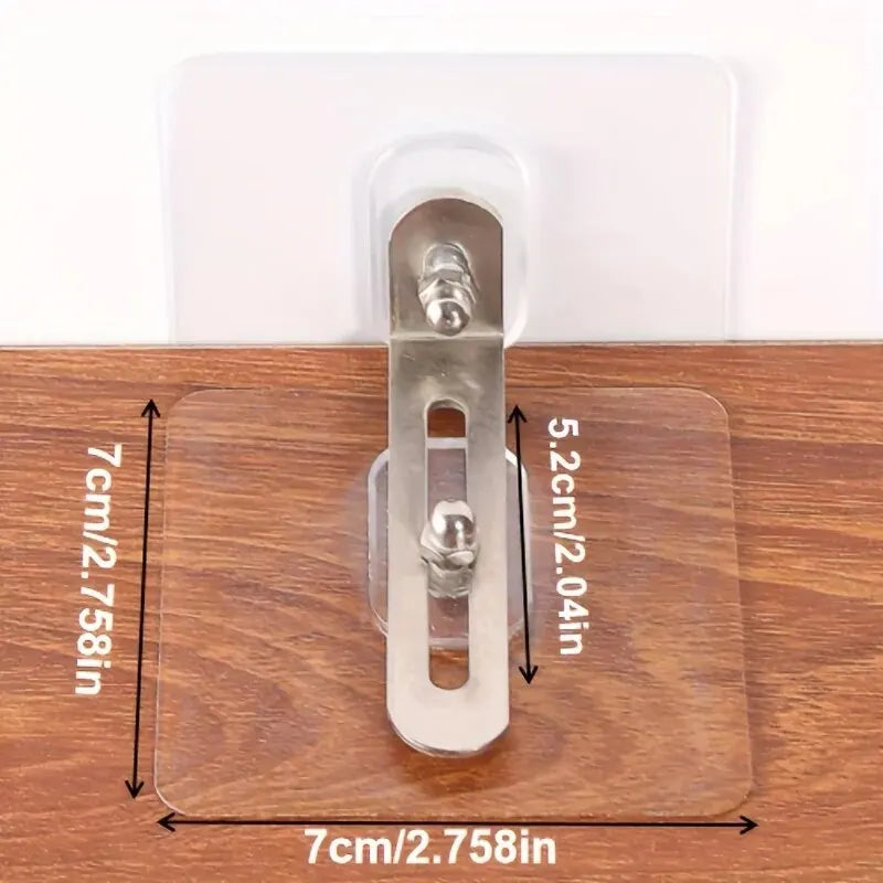 Furniture Anchors Strong Self-adhesive Fixed Prevent Dumping Device No punching Safety Anti Overturning Cabinet Buckle Anchors