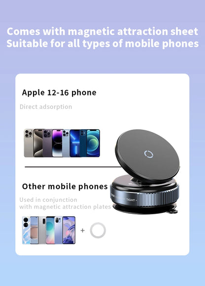 K009 Magnetic Car Mount Phone Holder Vacuum Adsorption 360° Rotation Super Strong Suction Bracket For Car Desk Bathroom 2025