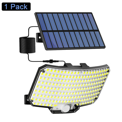Solar Lights Outdoor 234LED 3 Modes Motion Sensor Flood Lights with Remote IP65 Waterproof Security Solar Lights for Outside