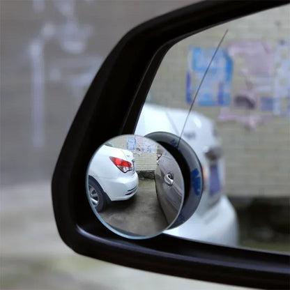 Car Mirror Wide Angle Car Blind Spot Mirrors 360° Adjustable Auxiliary Rearview Mirrors HD Frameless Small Round Mirror