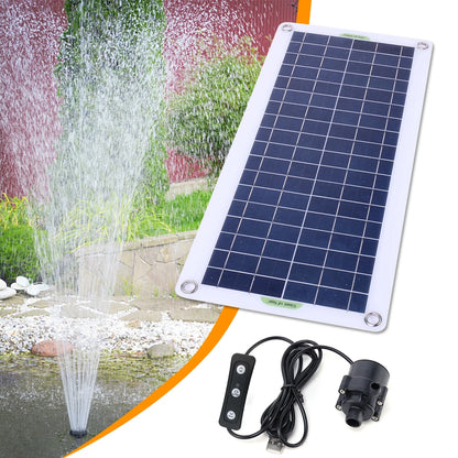 19W 800L/H Fountain Panel Pump Garden Decorative PET Solar Panel Water Pump Watering System with Adjustment Switch Kits for Pool