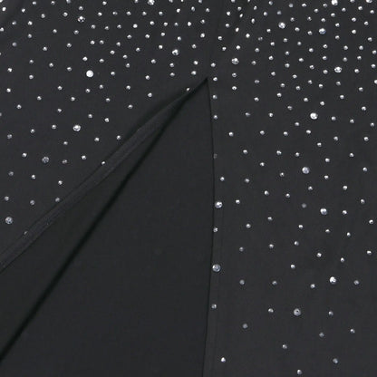 CM.YAYA Diamonds Hot Rhinestones Strapless Women Sleeveless Long Dress 2025 Spring Birthday Party Evening Prom Maxi Dresses