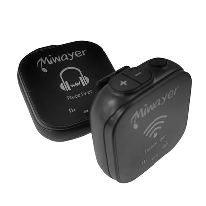 Miwayer 5.8G Wireless In Ear Monitor System Transmitter Receiver System IEM System with Transmitter Receiver Automatic Pairing
