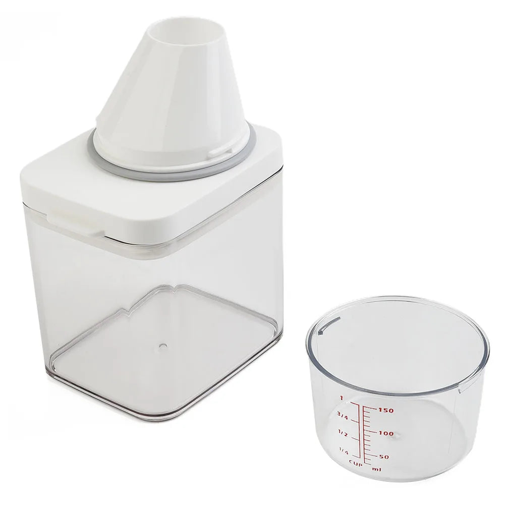 1PC High Quality Laundry Detergent Dispenser For Laundry Detergent Powder Kitchen Plastic Airtight Food Storage Containers
